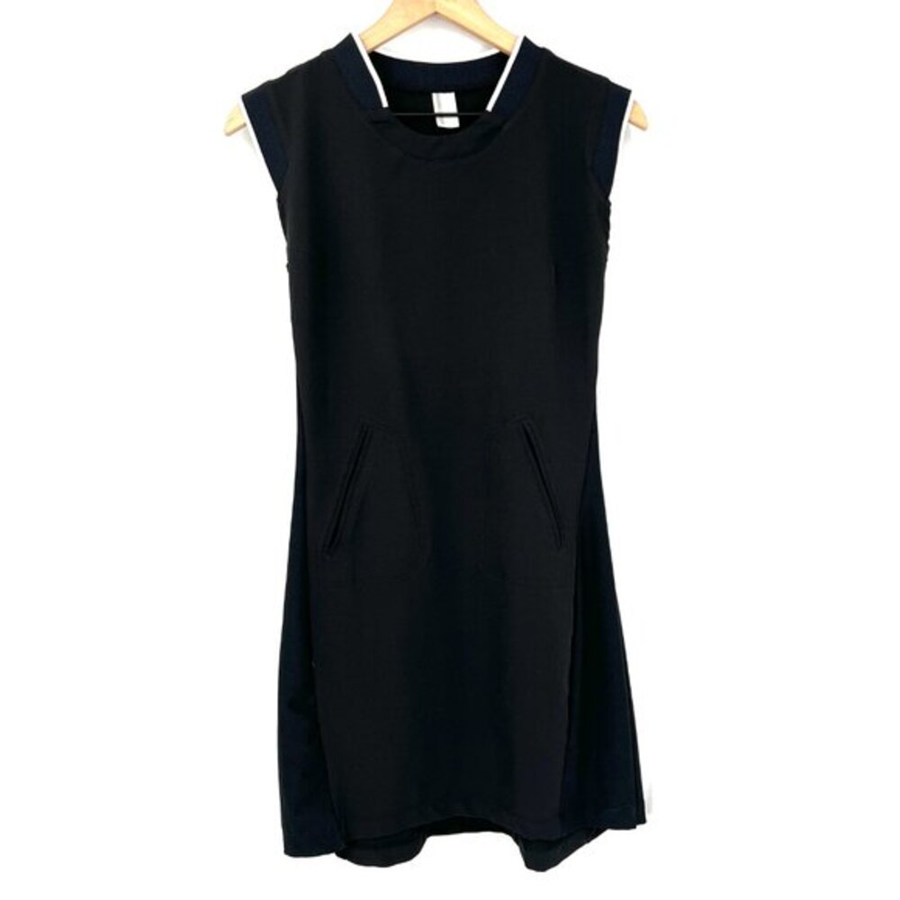 Mondetta activewear tennis dress polo shirt style quick dry black athleisure L - Picture 2 of 13